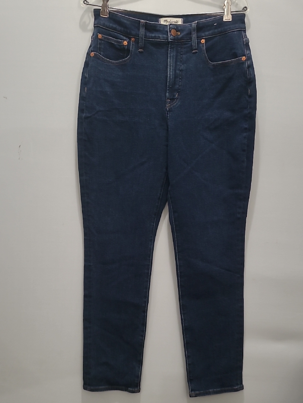 Madewell High-Rise Skinny in Dark Indigo Blue The Curvi Perfect Vintage Jean 29